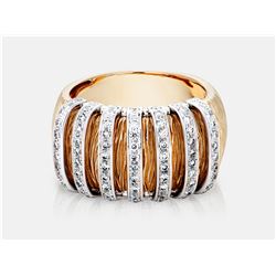 Diamond Ring - 14KT Two-Tone Gold