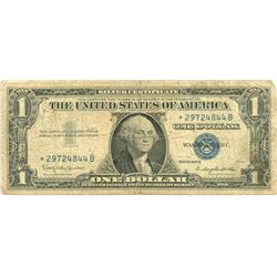 $1 VG+ Star Note Silver Certificate