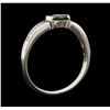 Image 4 : 0.66 ctw Green Garnet and Diamond Ring - Platinum