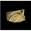 Image 1 : 14KT Two-Tone Gold 0.86 ctw Diamond Ring