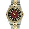 Image 1 : Rolex Two-Tone 1.65 ctw Diamond and Ruby DateJust Men's Watch