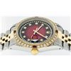 Image 3 : Rolex Two-Tone 1.65 ctw Diamond and Ruby DateJust Men's Watch