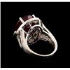 Image 3 : 14KT White Gold 14.49 ctw Ruby and Diamond Ring