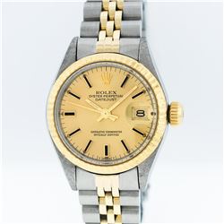 Rolex Two-Tone Champagne Index DateJust Ladies Watch