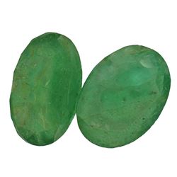 6.98 ctw Oval Mixed Emeralds Parcel