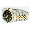 Image 3 : Rolex Two Tone Diamond and Emerald DateJust Men's Watch