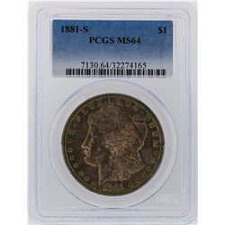 1881-S PCGS MS64 Morgan Silver Dollar