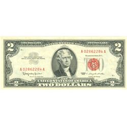 1963 $2 XF/AV Red Seal Note