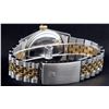 Image 7 : Rolex Two-Tone Black Tapestry Index Dial DateJust Men's Watch