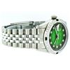 Image 2 : Rolex Stainless Steel Diamond and Emerald DateJust Men's Watch