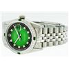 Image 9 : Rolex Stainless Steel Diamond and Emerald DateJust Men's Watch