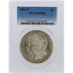 1881-S PCGS MS63 Morgan Silver Dollar