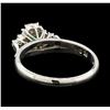 Image 3 : 0.29 ctw Emerald and Diamond Ring - Platinum