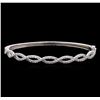 Image 1 : 1.45 ctw Diamond Bangle Bracelet - 14KT White Gold