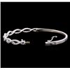 Image 3 : 1.45 ctw Diamond Bangle Bracelet - 14KT White Gold