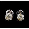Image 1 : 1.49 ctw Diamond Earrings - 14KT White Gold