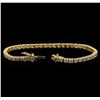 Image 3 : 14KT Yellow Gold 5.01 ctw Diamond Tennis Bracelet