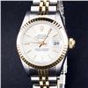 Image 1 : Rolex Two-Tone Silver Stick DateJust Ladies Watch