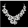 Image 2 : Hand Painted Necklace - Rhodium Plated