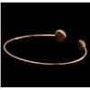 Image 2 : 14KT Rose Gold 0.54 ctw Diamond Bangle Bracelet