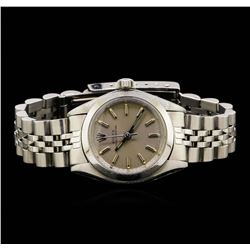 Rolex Stainless Steel Oyster Perpetual Ladies Watch