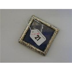 A SQUARE MINIATURE FRAME, Birmingham 1904, 7cm £20-30...