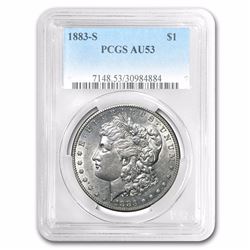 1883-S Morgan Dollar AU-53 PCGS RARE!