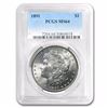 Image 1 : 1891 Morgan Dollar MS-64 PCGS