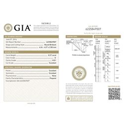 GIA/Round/D/VVS1/0.27Ct
