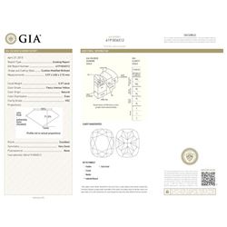 GIA/Cushion/FANCY-CLR/VS2/0.37Ct