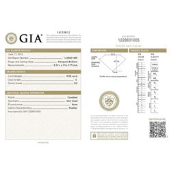GIA/Marquee/E/SI2/0.58Ct