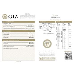 GIA/Round/F/VS1/0.81Ct