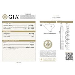 GIA/Emerald/G/VVS2/0.7Ct
