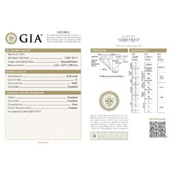 GIA/Round/D/VVS1/0.28Ct