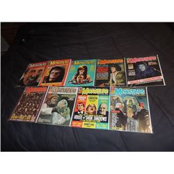 Z-CLEARANCE FAMOUS MONSTERS OF FILMLAND 80 - 89 LOT OF 9