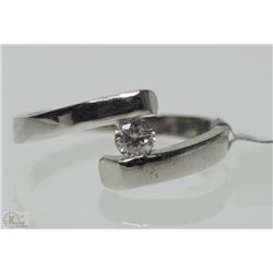 #2-14KT WHITE GOLD DIAMOND RING
