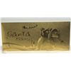 Image 1 : #12-10 GIFT ENVELOPES OF 24KT GOLD FOIL SANTA