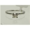 Image 1 : #14-10KT WHITE GOLD DIAMOND RING