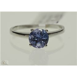#19-10KT WHITE GOLD TANZANITE RING
