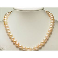 #26-STERLING SILVER FRESHWATER PEARL NECKLACE