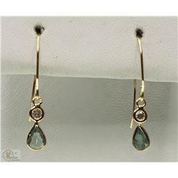 #34-14KT YELLOW GOLD DIAMOND EARRINGS