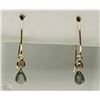 Image 1 : #34-14KT YELLOW GOLD DIAMOND EARRINGS