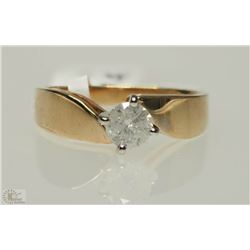 #42-18KT YELLOW GOLD DIAMOND RING
