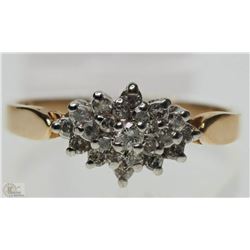 #46-14KT YELLOW GOLD DIAMOND RING
