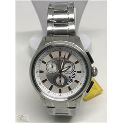 #49-INVICTA SILVER-TONE MEN'S WATCH