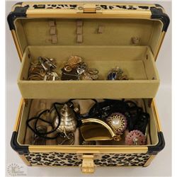 ESTATE JEWELRY BOX WITH CONTENTS
