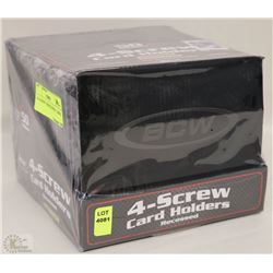 50 4-SCREW CARDHOLDERS / CASES