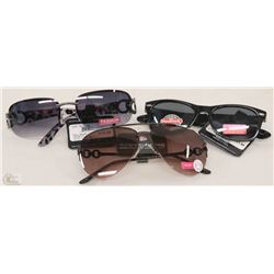 BAG OF THREE NEW LADIES DESIGNER SUNGLASSES