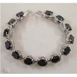 LADIES WHITE GOLD FILLED/PLATED TENNIS BRACELET