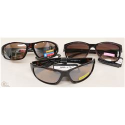 BAG OF THREE NEW MENS DESIGNER SUNGLASSES